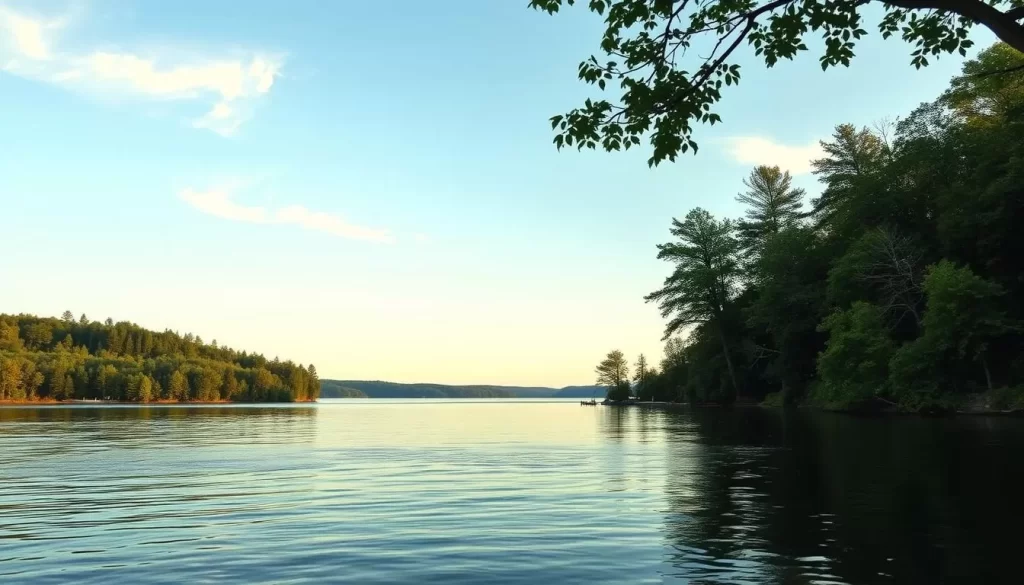 Image of a serene landscape on the Champlain Islands