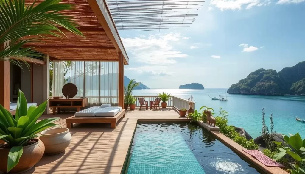 Image of a serene spa setting on Koh Phi Phi