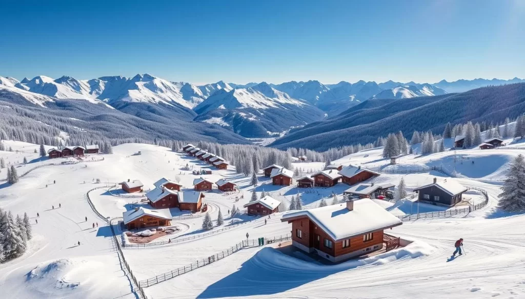 Image of a ski resort in the Snowy Mountains
