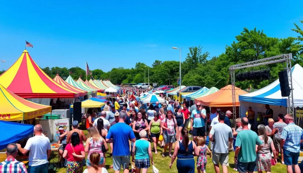 Image of a summer festival in Michigan