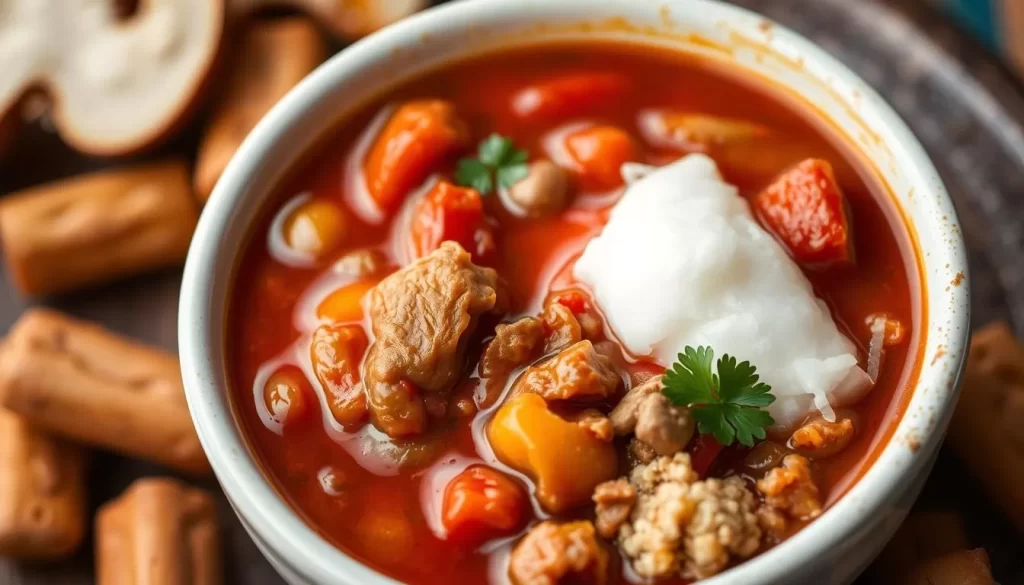 Image of a traditional Cajun dish, such as gumbo or jambalaya