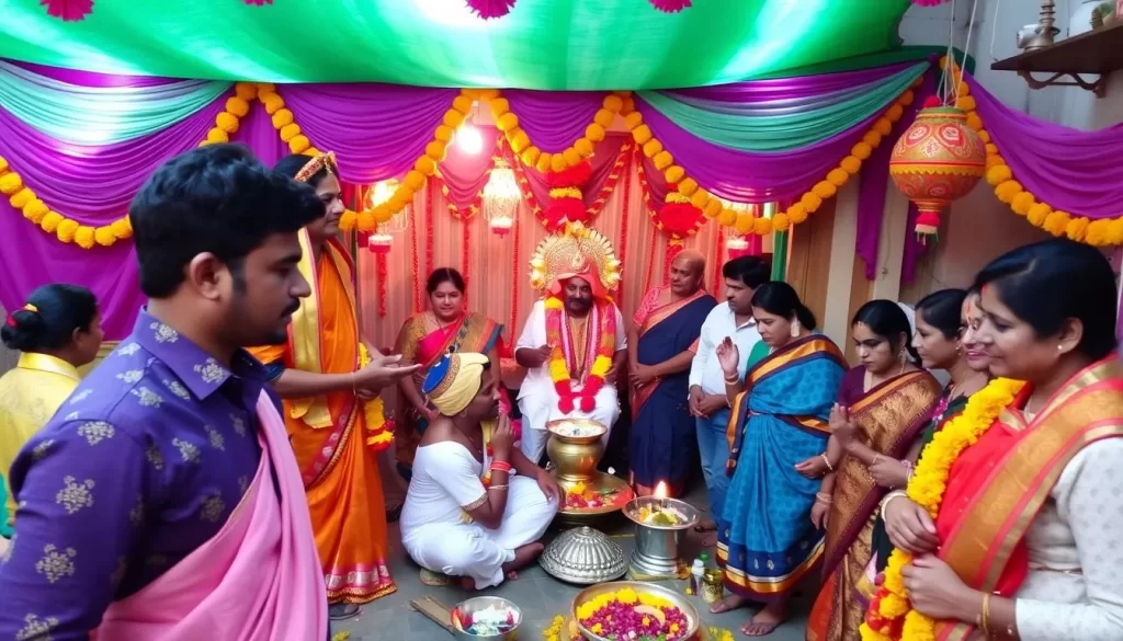 Image of a traditional Gudi Padwa celebration in Maharashtra