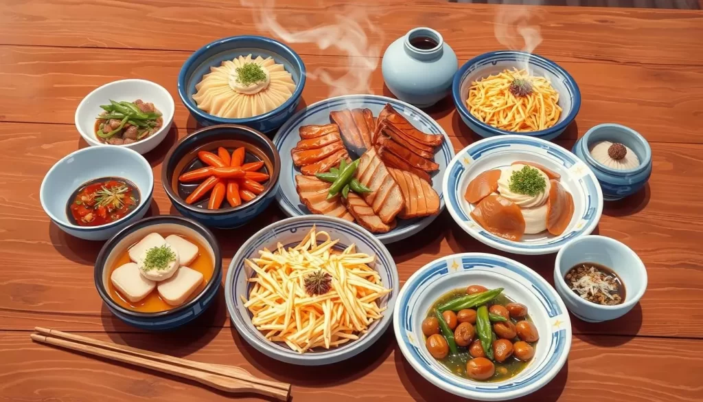 Image of a traditional Korean meal in Gangwon Province