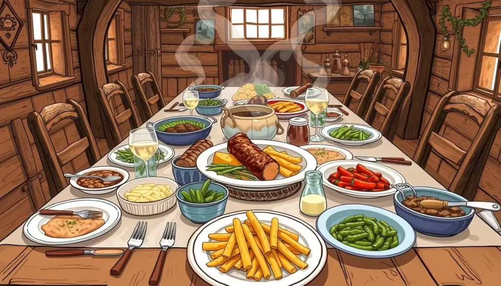 Image of a traditional Polish meal in Białowieża