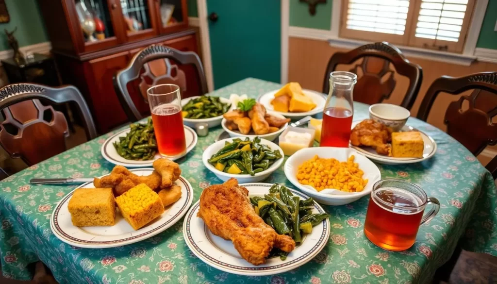 Image of a traditional Southern meal in Selma, Alabama