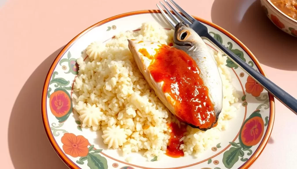 Image of a traditional Terengganu dish, Nasi Dagang