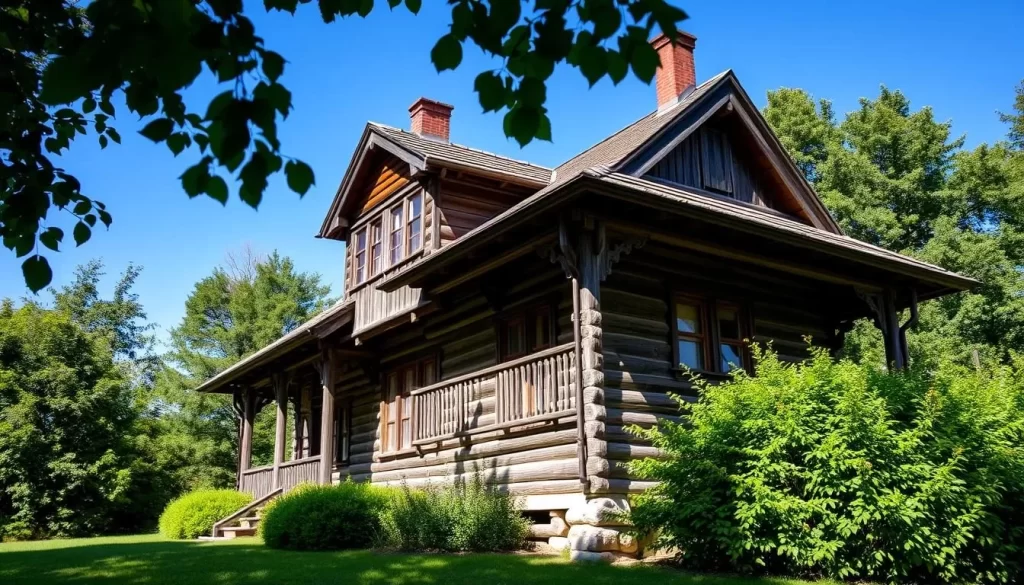 Image of a traditional wooden house in Chochołów