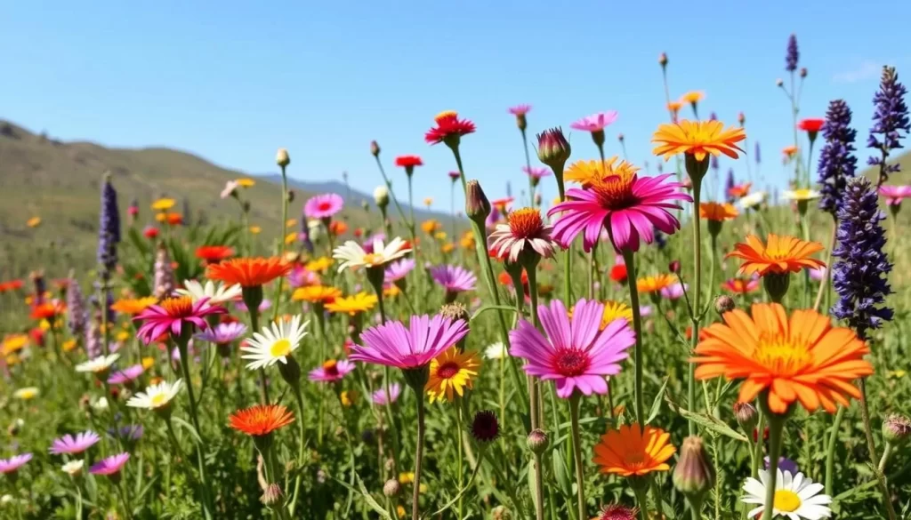Image of a variety of wildflowers in Kitulo National Park