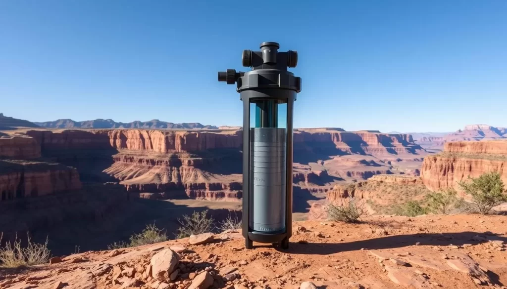 Image of a water filter used in Paria Canyon