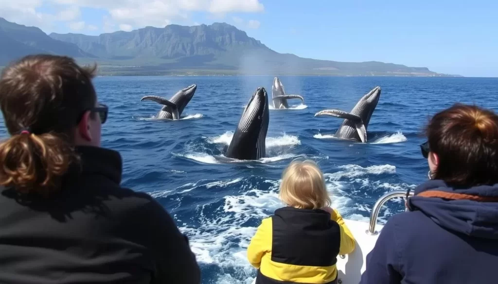 Image of a whale watching tour in Plettenberg Bay