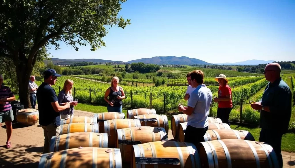 Image of a wine blending workshop at Middelvlei estate