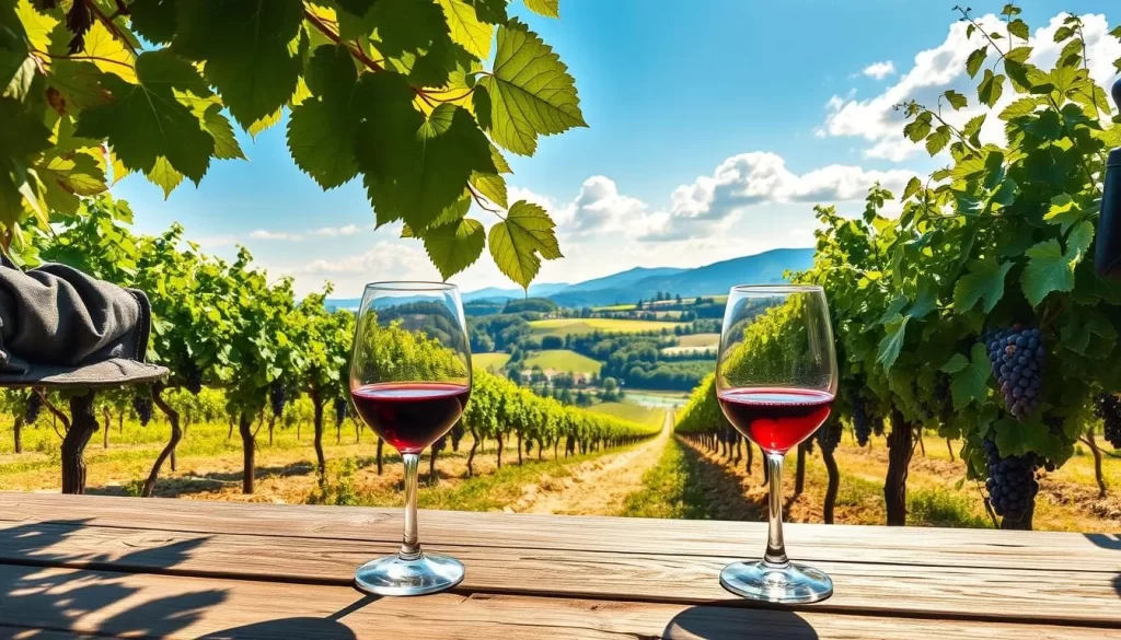 Image of a wine tasting tour in the Wachau Valley vineyards
