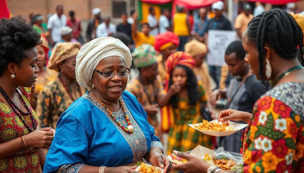 Image of an African cultural event or community gathering in Ohio.
