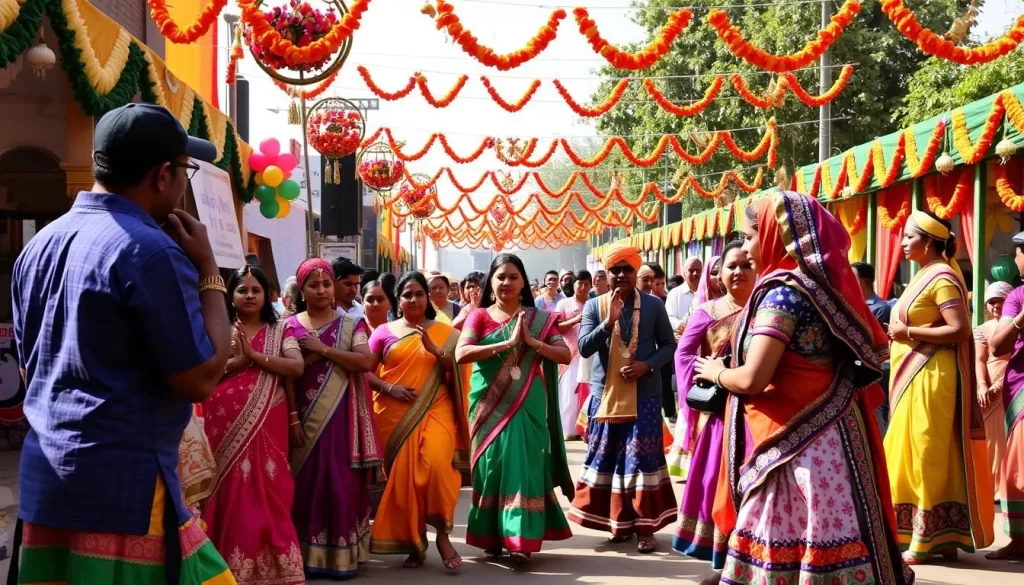 Image of an Indian cultural event or festival in Ohio.