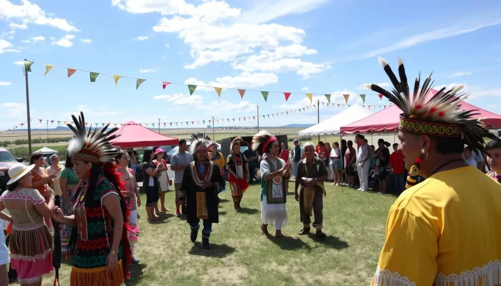 Image of an Indian cultural festival in North Dakota