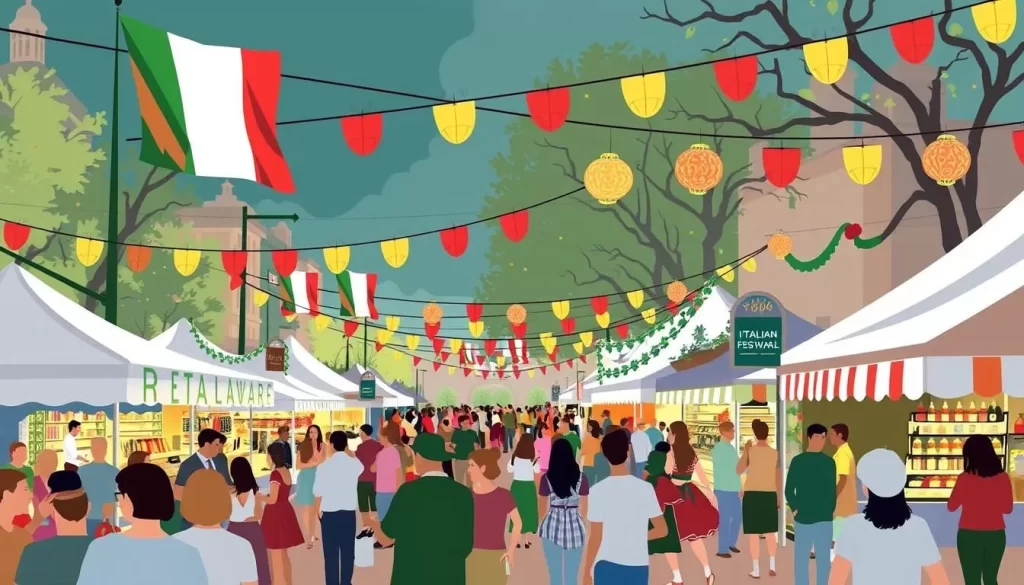 Image of an Italian cultural event in Delaware