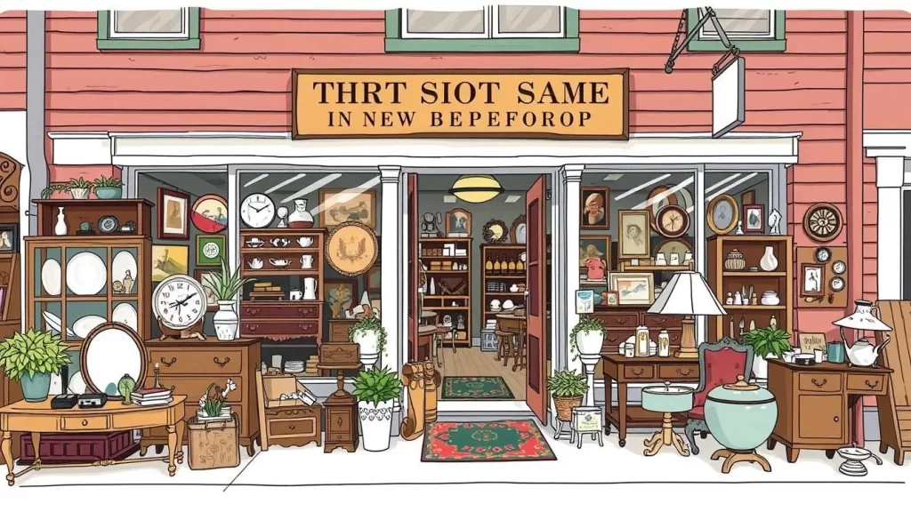 Image of an antique shop in New Bedford