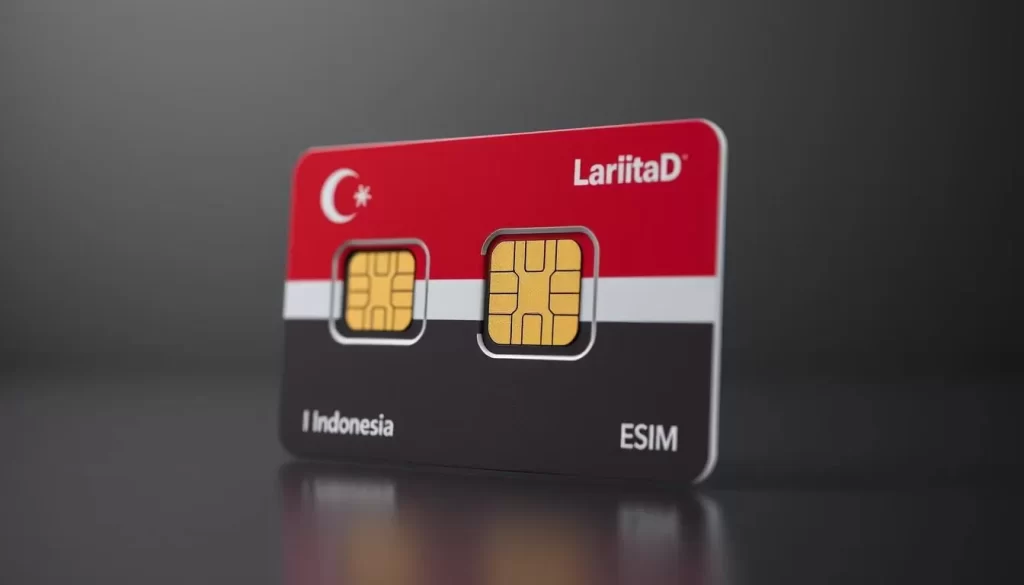 Image of an eSIM card for Indonesia