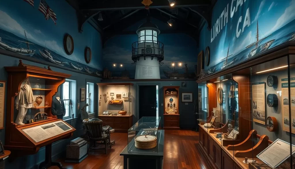 Image of an exhibit in the Lighthouse Museum