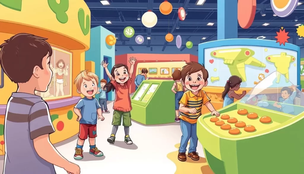 Image of children engaging with interactive exhibits at the Flint Children's Museum