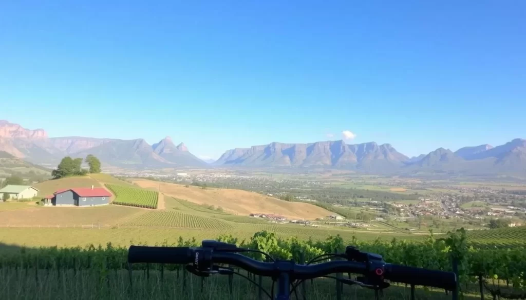 Image of e-bike tour in Stellenbosch Winelands