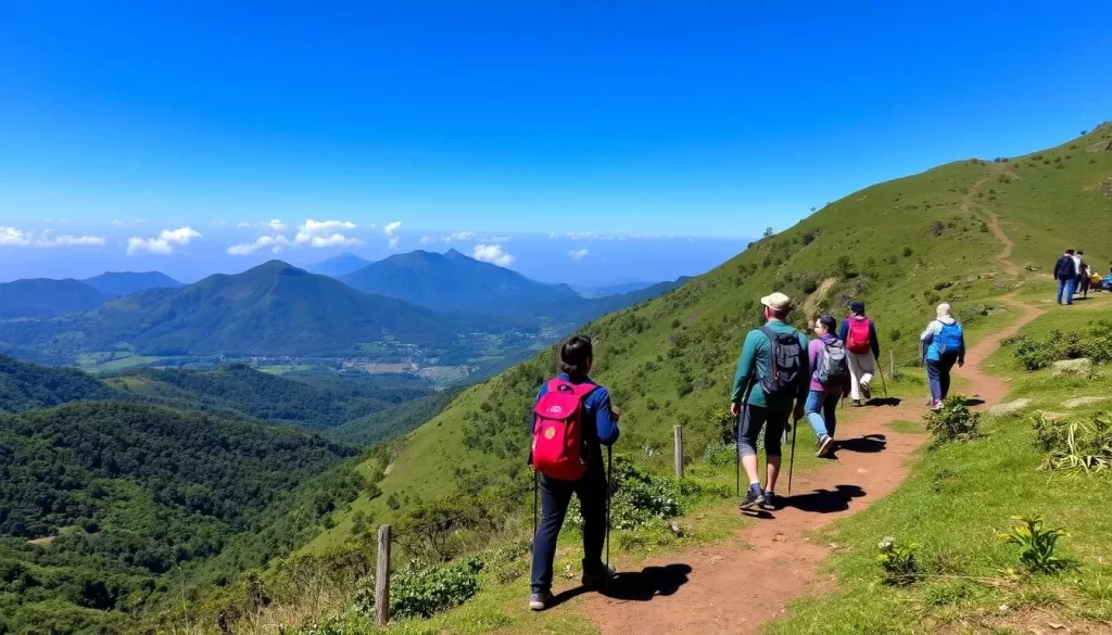 Image of hikers on the Kotagiri trek