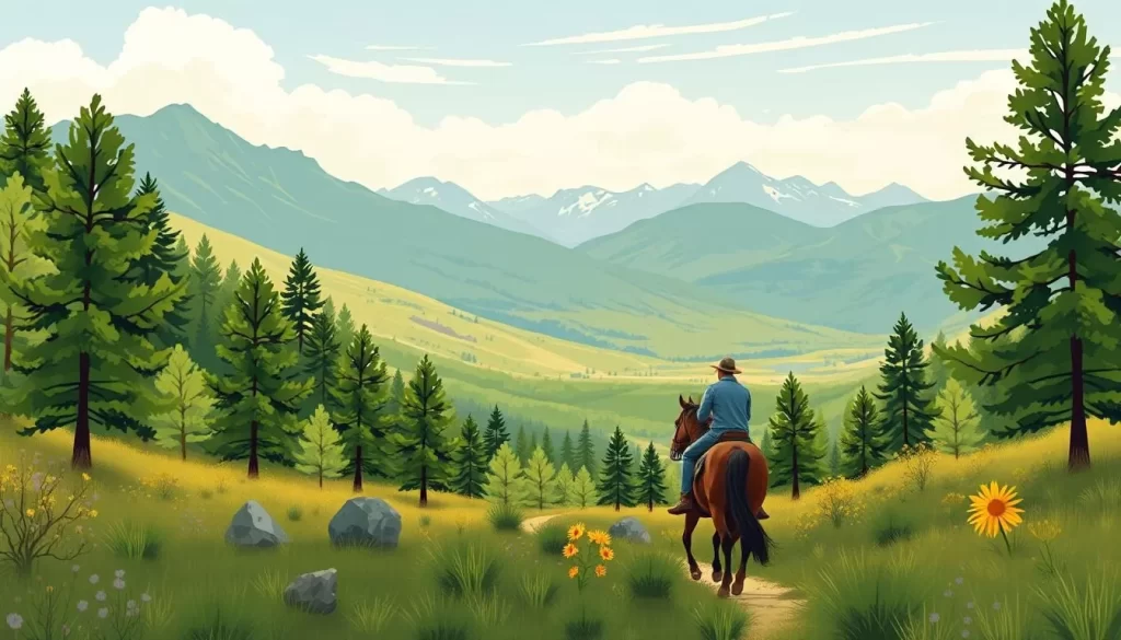 Image of horseback riding through scenic trails in Park City