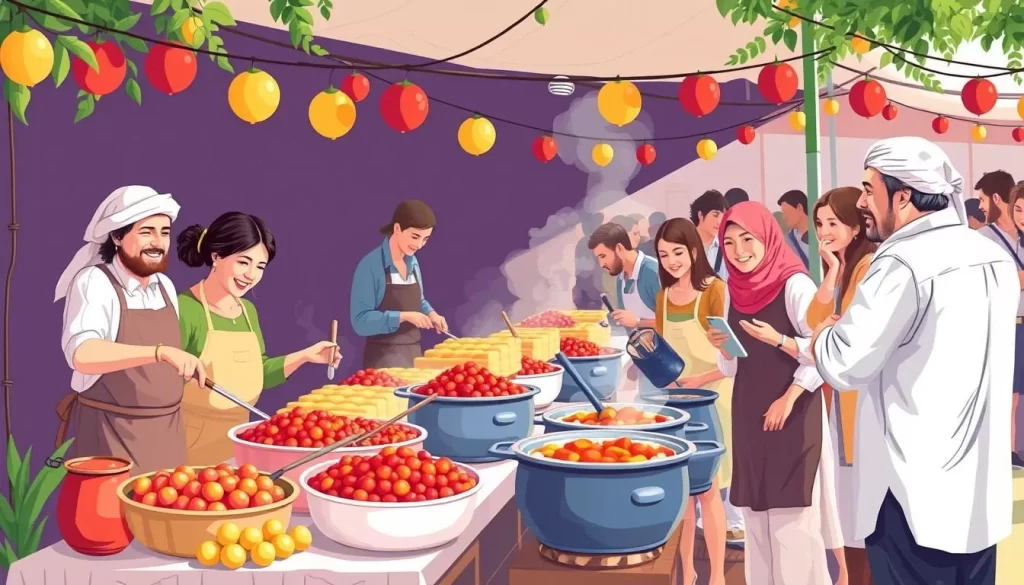 Image of jam-making at the International Jam Festival in Gabala
