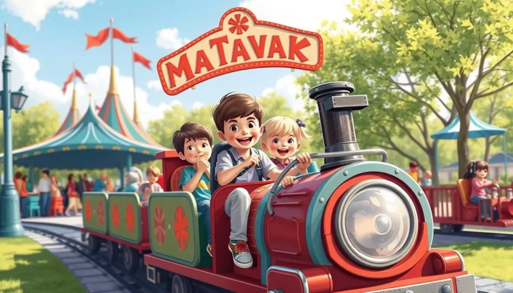 Image of kids enjoying the Maltanka train ride
