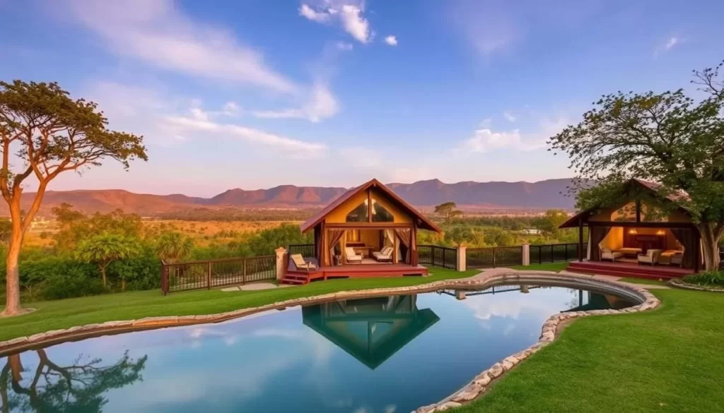 Image of luxury lodges and tented camps near Lake Manyara National Park
