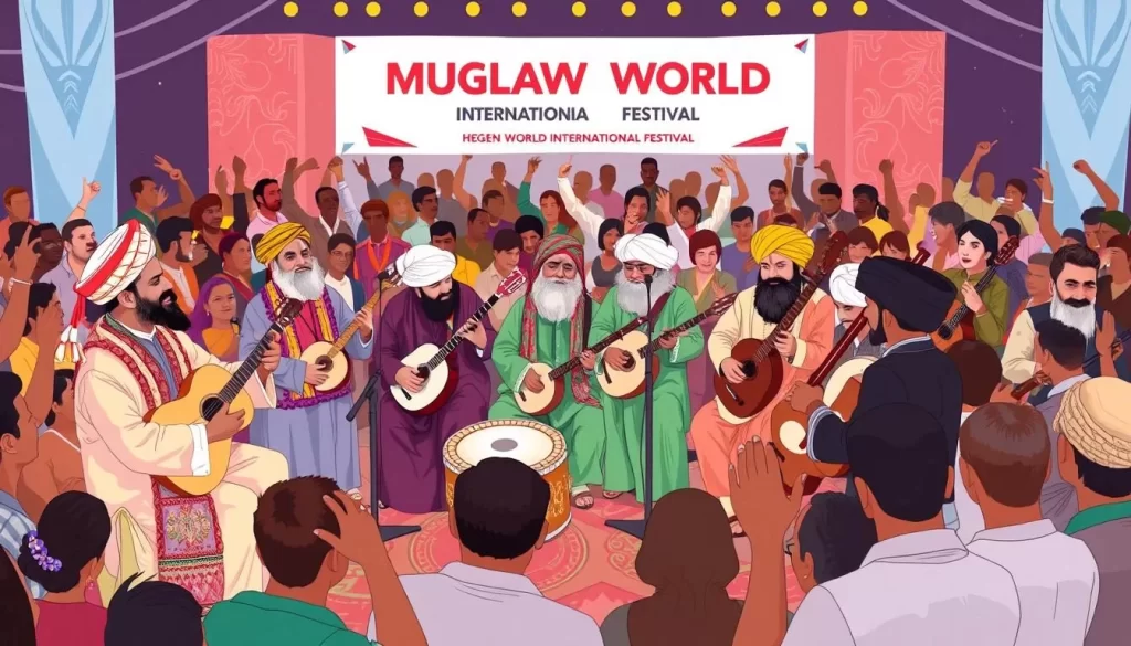 Image of musicians performing at the Mugham World International Festival