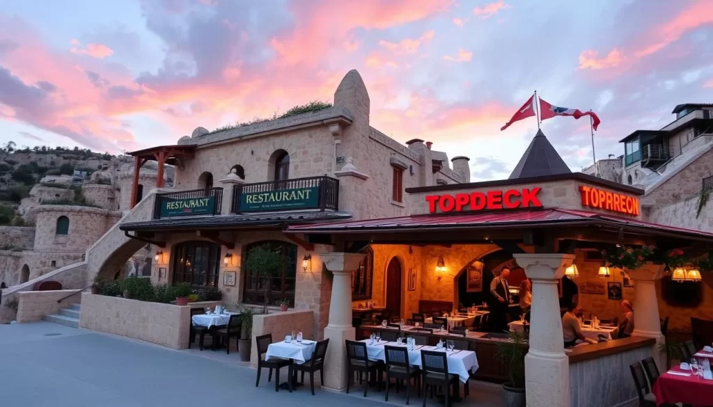 Image of one of Göreme's top-rated restaurants, such as Dibek Restaurant or Topdeck Cave Restaurant.