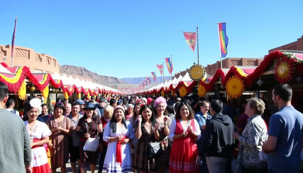 Image of people celebrating at a cultural festival in Utah