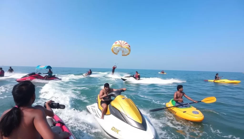 Image of people enjoying water sports in Daman and Diu
