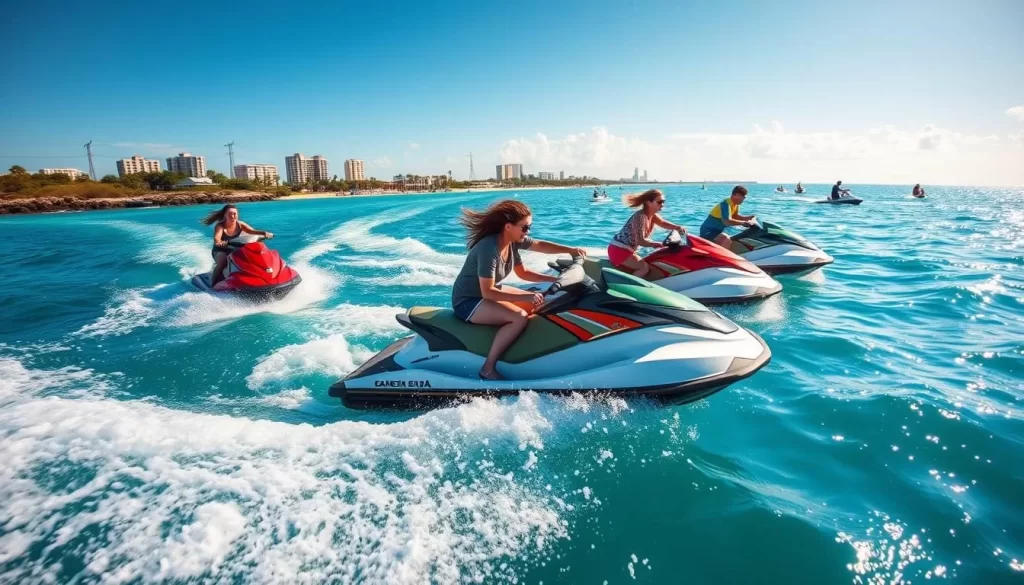 Image of people jet skiing in Gulf Shores