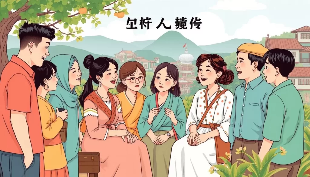 Image of people speaking Taiwanese Hokkien in Chiayi County