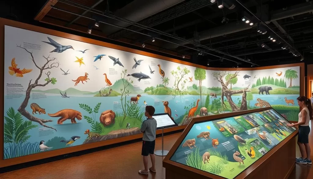 Image of the Biodiversum Nature Center's interactive exhibit