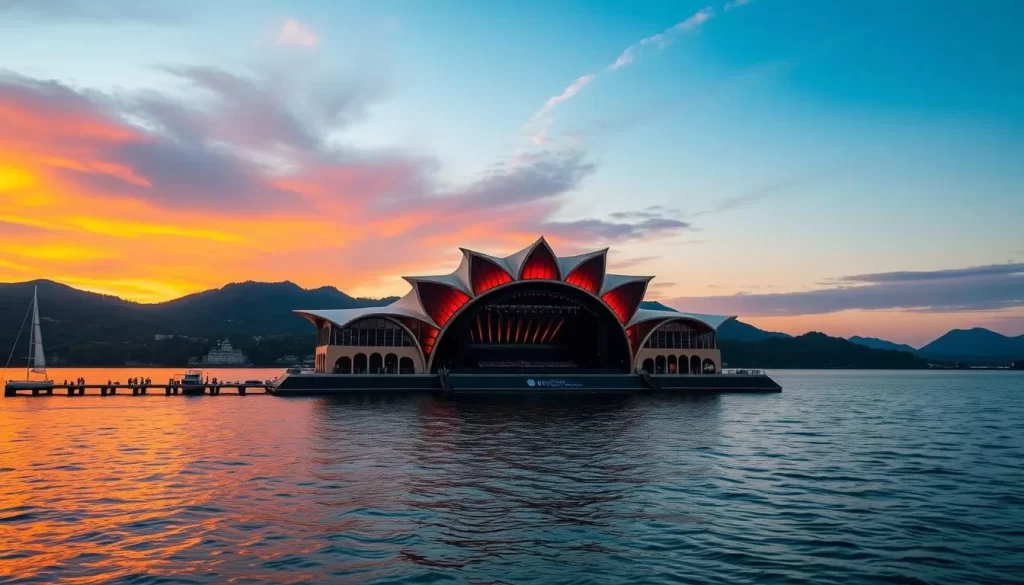 Image of the Bregenz Festival floating stage on Lake Constance