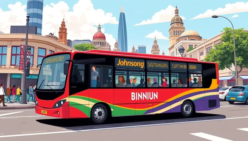 Image of the City Sightseeing Bus in Johannesburg
