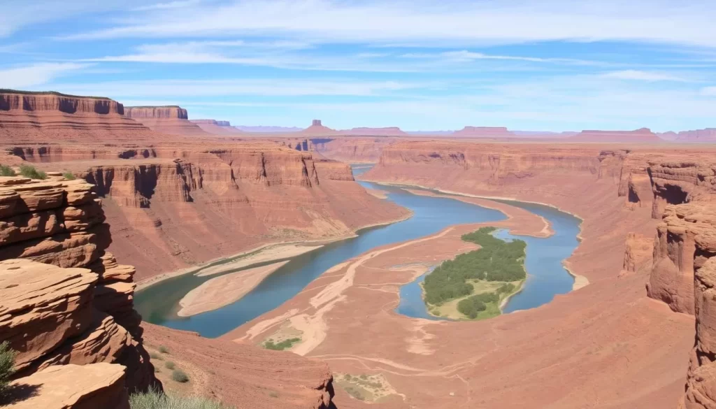 Image of the Colorado River and Green River Confluence in Canyonlands National Park