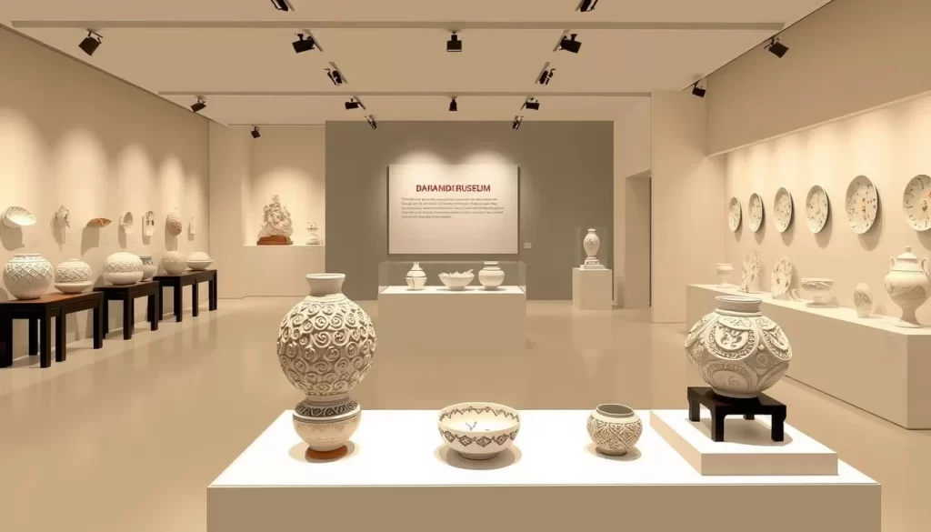 Image of the Dhanabadee Ceramic Museum exhibits