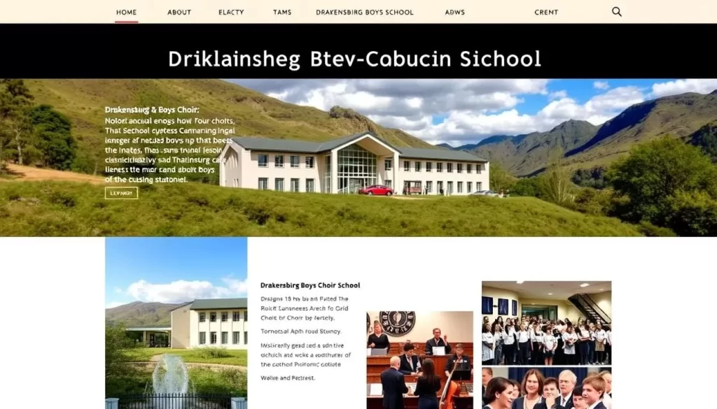 Image of the Drakensberg Boys Choir School