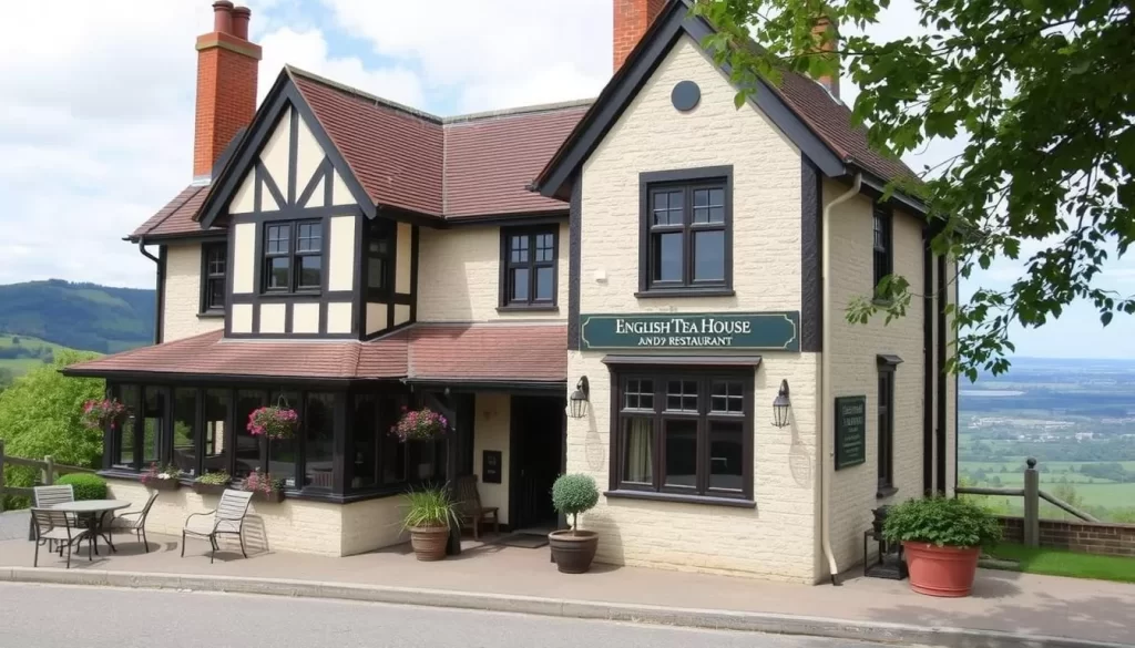 Image of the English Tea House and Restaurant's exterior or a scenic view from the restaurant
