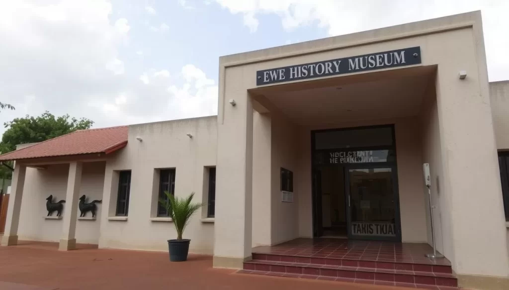 Image of the Ewe History Museum in Notse, Togo, showcasing its exterior or a significant exhibit.