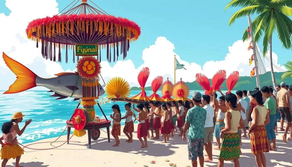 Image of the Flying Fish Festival ceremony on Orchid Island
