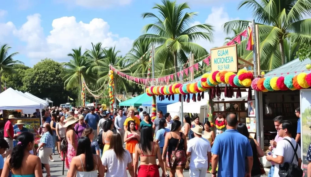 Image of the Guam Micronesia Island Fair with diverse cultural performances and exhibitions