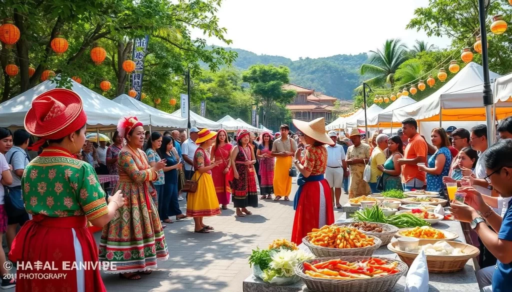 Image of the Haa Summer Festival with traditional performances and local cuisine