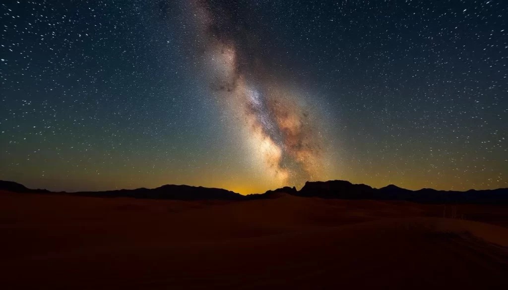 Image of the Karoo night sky with the Milky Way visible