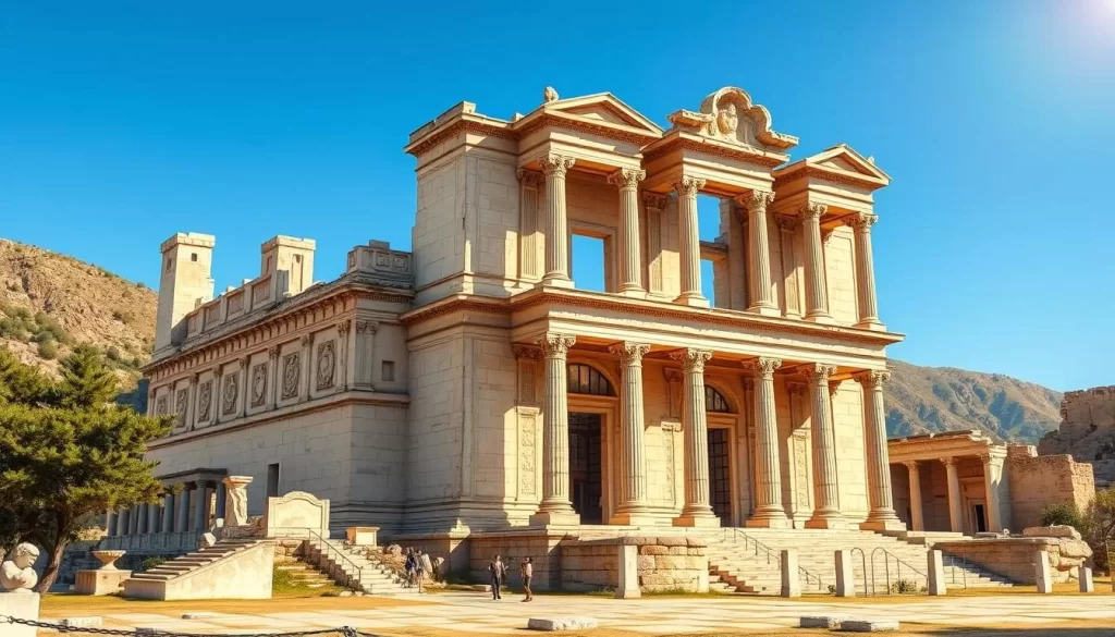Image of the Library of Celsus in Ephesus Ancient City
