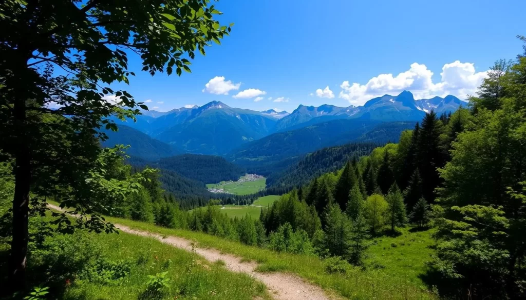 Image of the Liechtenstein Trail from Silum